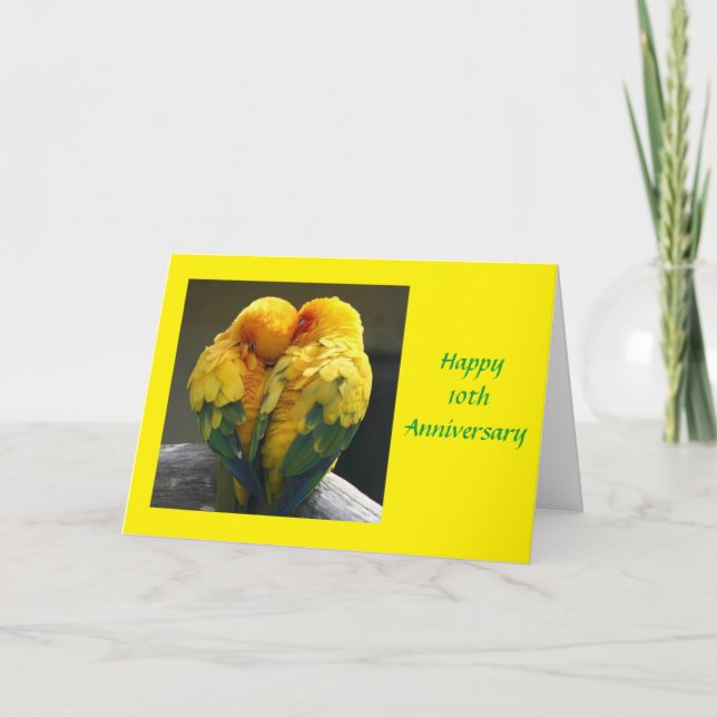 **NUESTRA 10ª ANIVERSARIA BODA** Tarjeta (Anverso)