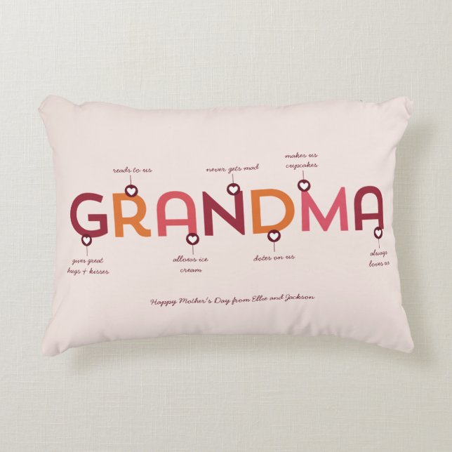 Nuestra Abuela Es... Almohada para el Día de la Ma (Anverso)