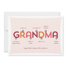 Nuestra Abuela Es... Tarjeta de saludo para el Día