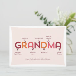 Nuestra Abuela Es... Tarjeta de saludo para el Día