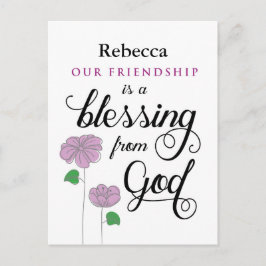 Nuestra amistad es una bendición de Dios Postal