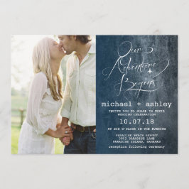 Nuestra aventura comienza a casar la invitación