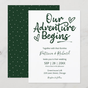 Nuestra aventura comienza la invitación a la boda