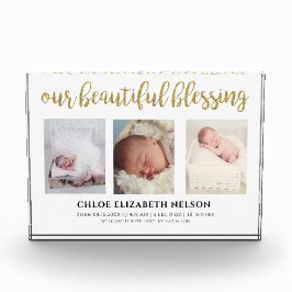 Nuestra bella bendición 3 foto Purpurina de oro si