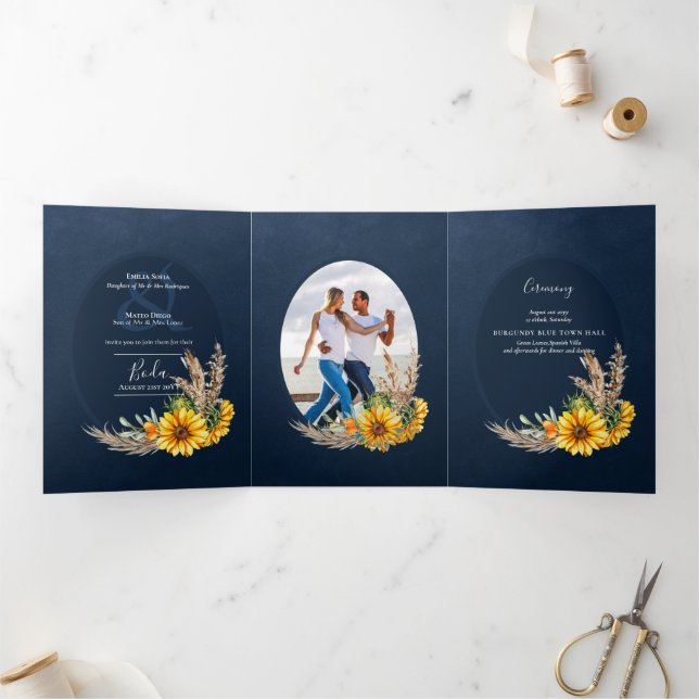 Nuestra Boda 6 páginas Invitación a la boda de gir (Interior)