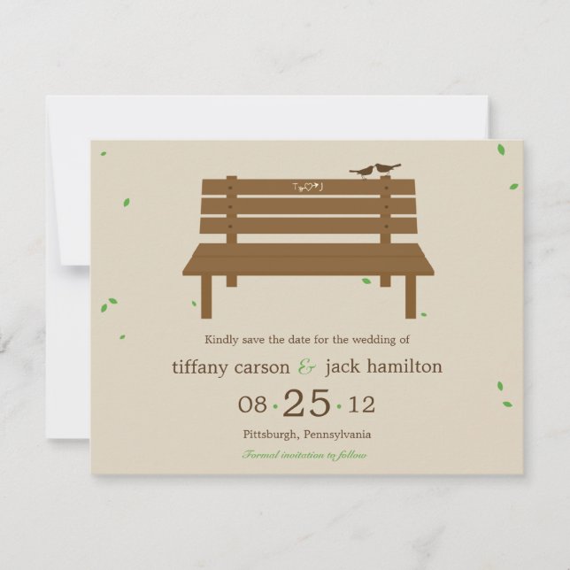 Nuestra Boda Del Banco Salva La Invitación De La F (Anverso)