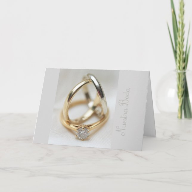 Nuestra Boda - Invitación a la boda española (Anverso)