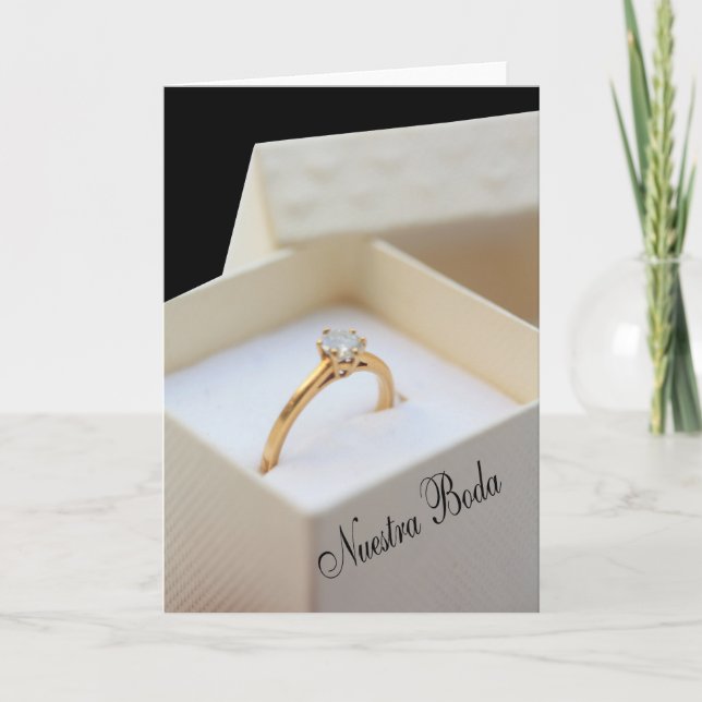 Nuestra Boda - Invitación a la boda española (Anverso)