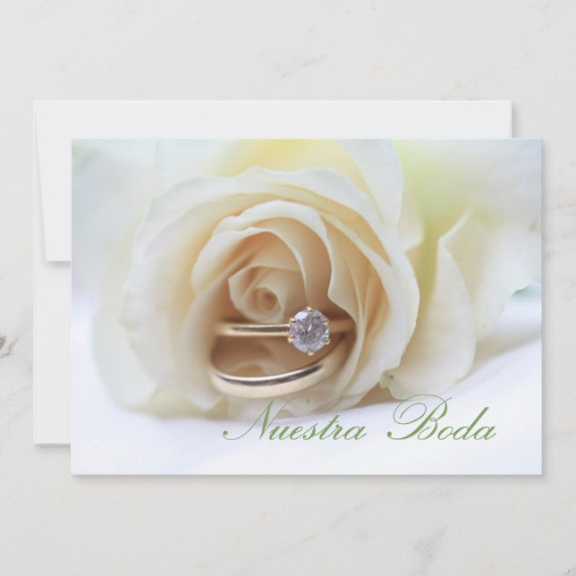 Nuestra Boda - Invitación a la boda española (Anverso)
