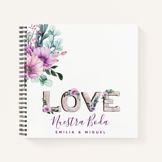 NUESTRA BODA・o libro de visitas (Anverso)