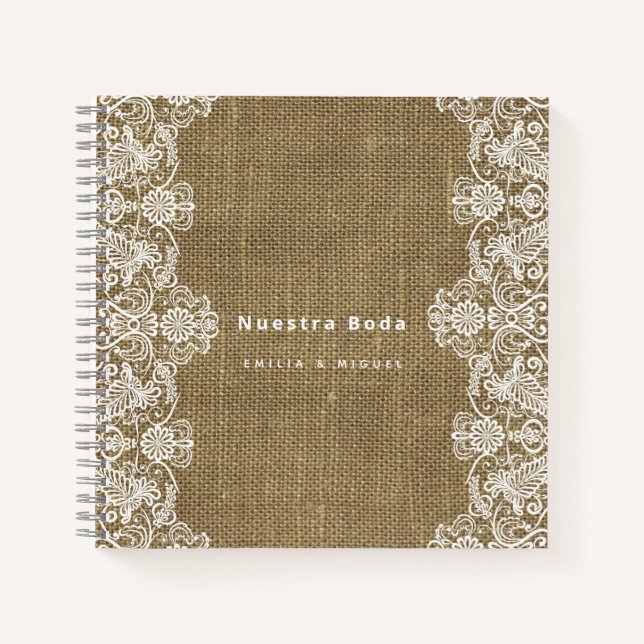 NUESTRA BODA・o libro de visitas (Anverso)