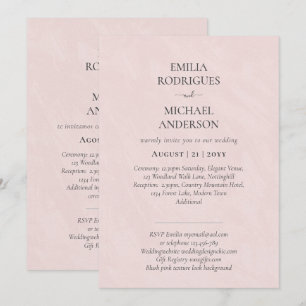 Nuestra Boda Tipografía Moderna INVITACIÓN MUCHOS