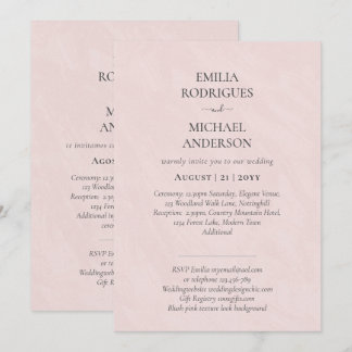 Nuestra Boda Tipografía Moderna INVITACIÓN MUCHOS 