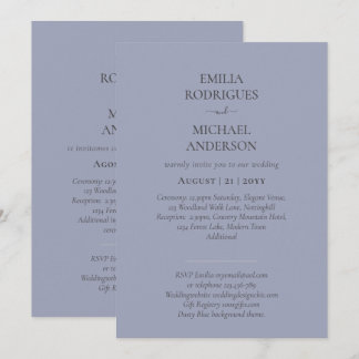 Nuestra Boda Tipografía Moderna INVITACIÓN MUCHOS 