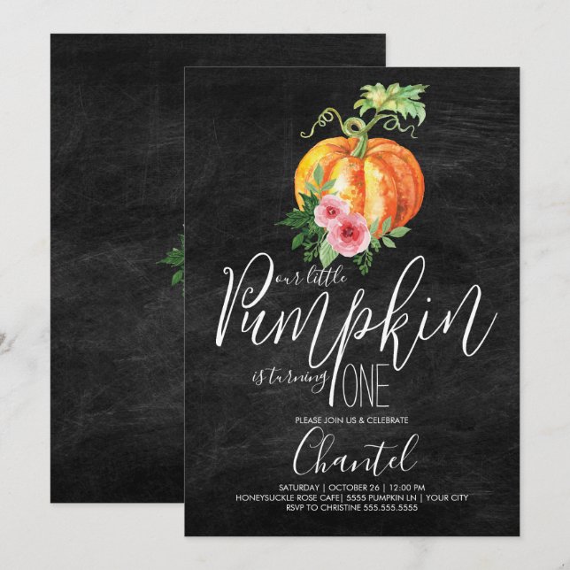 Nuestra Calabaza Se Está Volviendo Una Invitación (Anverso / Reverso)