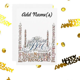 Nuestra Cama No Tiene Tarjeta De Aniversario Lado 