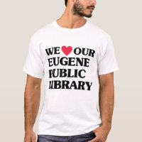 Nuestra camiseta de la Biblioteca Pública Eugene