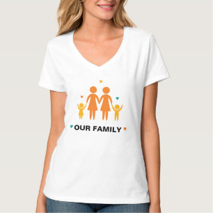 Nuestra Camiseta Lesbiana Familiar (Niño y Niña)