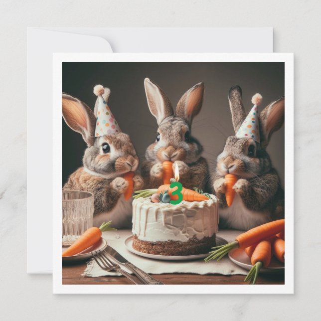 Nuestra divertida invitación de cumpleaños para co (Anverso)