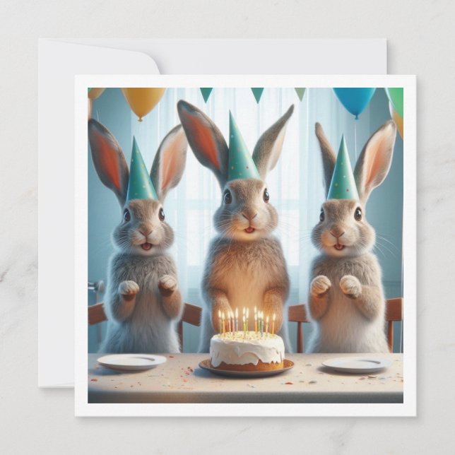 Nuestra divertida invitación de cumpleaños para co (Anverso)