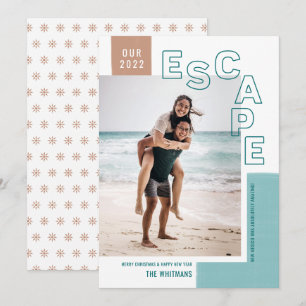 Nuestra Escape de Viaje Navidad con Foto Moderna