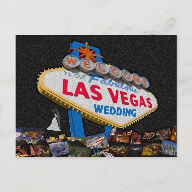 Nuestra fabulosa postal Boda Las Vegas (Anverso)