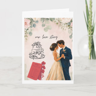 Nuestra historia de amor Tarjeta y Invitación de B