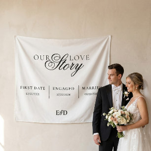 Nuestra Historia de Amor Tela de Boda