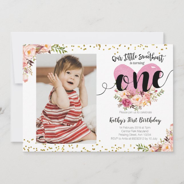 Nuestra Invitación a la Fiesta de Cumpleaños, (Anverso)