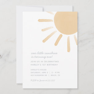 Nuestra invitación a la fiesta de cumpleaños bajo