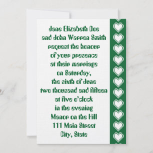 Nuestra Invitación de Boda Corazones de 8 Bits en 