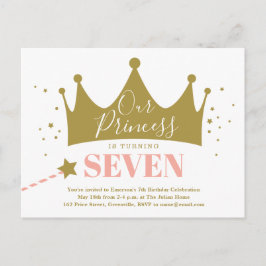Nuestra Invitación de Cumpleaños Princesa Rosa Dor