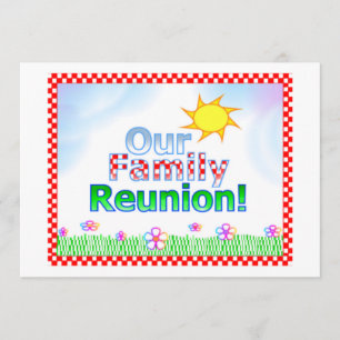 Nuestra invitación de la reunión de familia