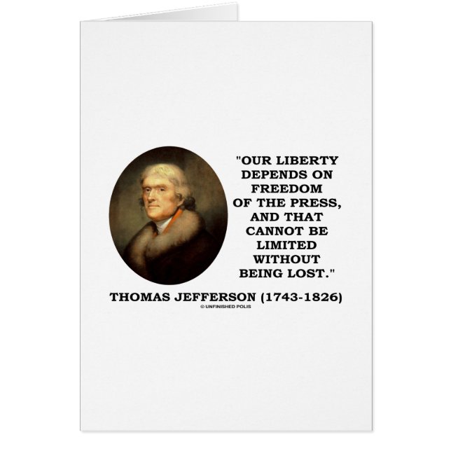 Nuestra Libertad Depende De La Libertad De Prensa (Frente)