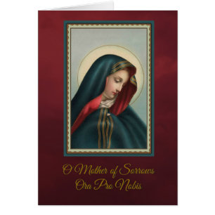 Nuestra madre triste w/prayer de ofrecimiento
