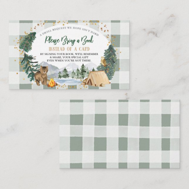 Nuestra mejor aventura trae una tarjeta de libros (Anverso / Reverso)