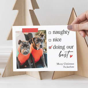 Nuestra Mejor Tarjeta de Navidad con COLOR EDITABL