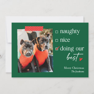 Nuestra Mejor Tarjeta de Navidad con COLOR EDITABL