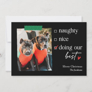 Nuestra Mejor Tarjeta de Navidad Editable a Color