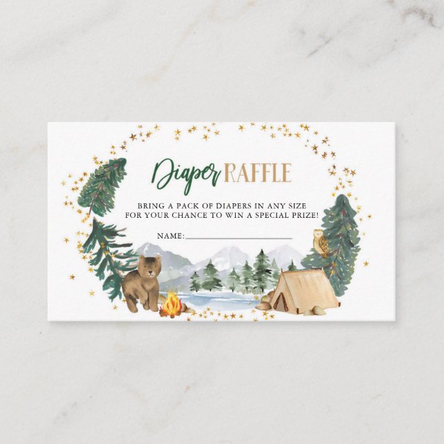 Nuestra mejor tarjeta Raffle Diaper Adventure (Anverso)