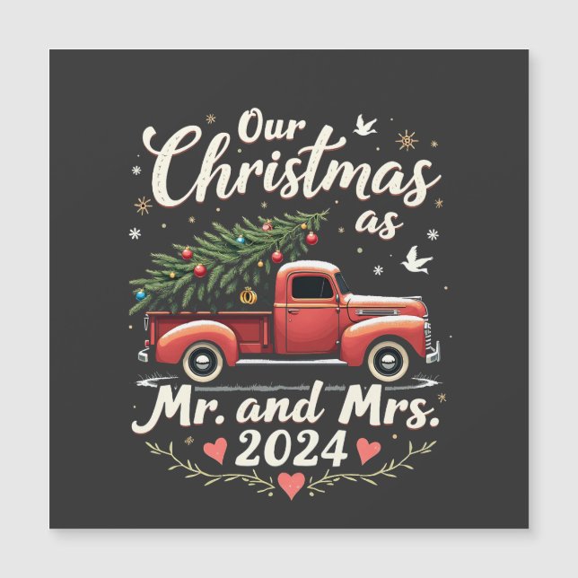 Nuestra Navidad como Sr y Sra 2024 Parejas a juego (Anverso)