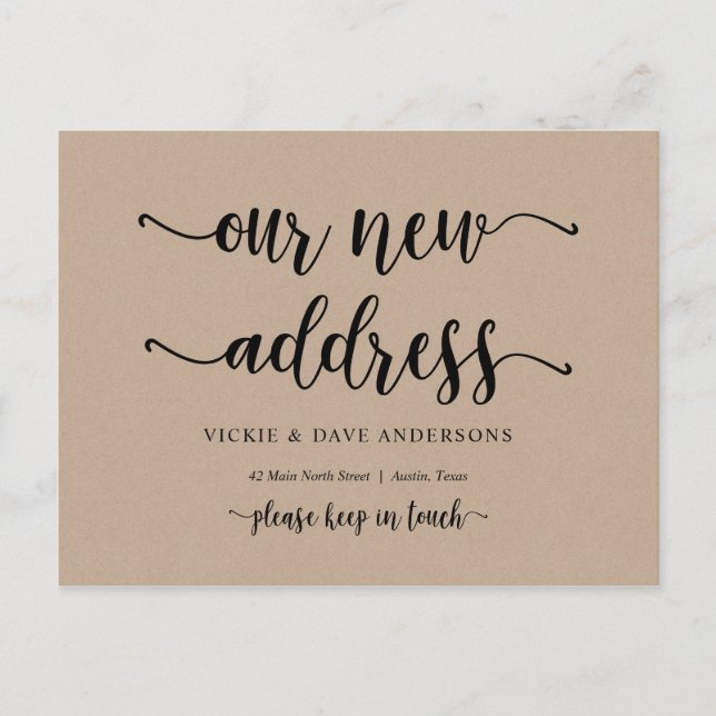 Nuestra nueva dirección, Invitación en movimiento, (Anverso)