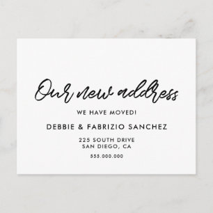 Nuestra nueva dirección invitación moderna en movi