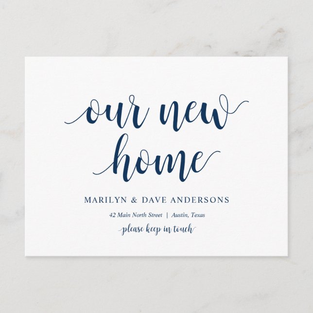 Nuestra nueva dirección, Invitación móvil (Anverso)