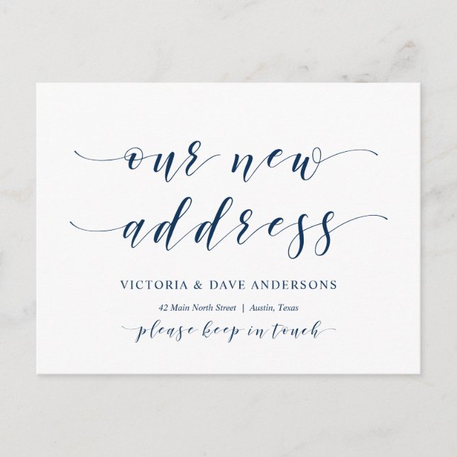 Nuestra nueva dirección, Invitación móvil (Anverso)