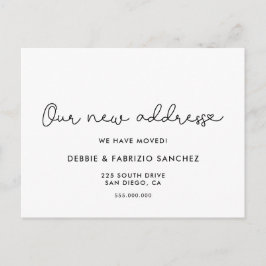 Nuestra nueva dirección invitación móvil Cute