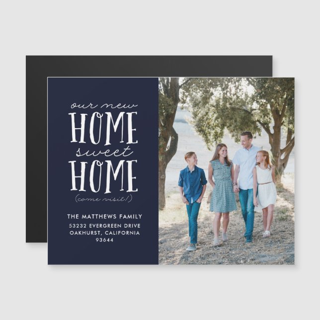 Nuestra nueva Invitación de hogar dulce y móvil (Anverso/Reverso)