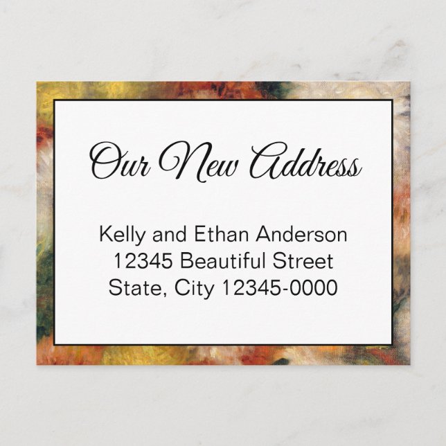 Nuestra nueva Invitación de movimiento floral de d (Anverso)