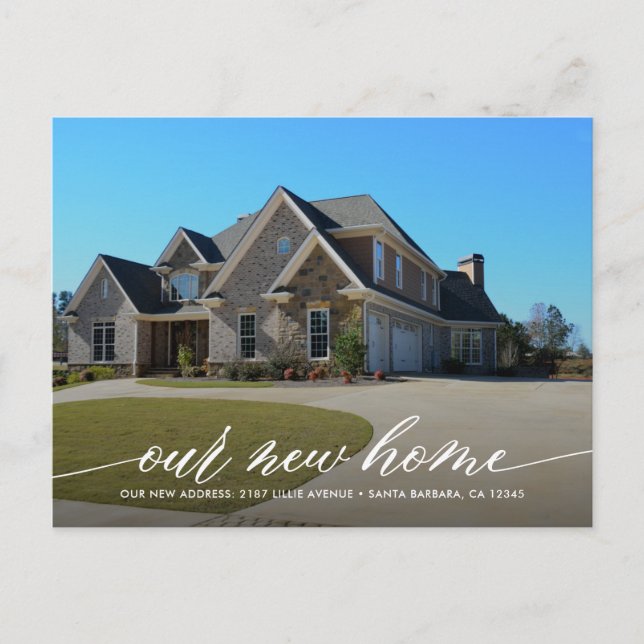 Nuestra nueva Invitación de mudanza fotográfica mo (Anverso)