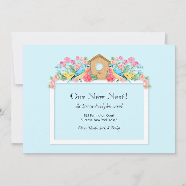 Nuestra nueva Invitación en movimiento del nido (Anverso)